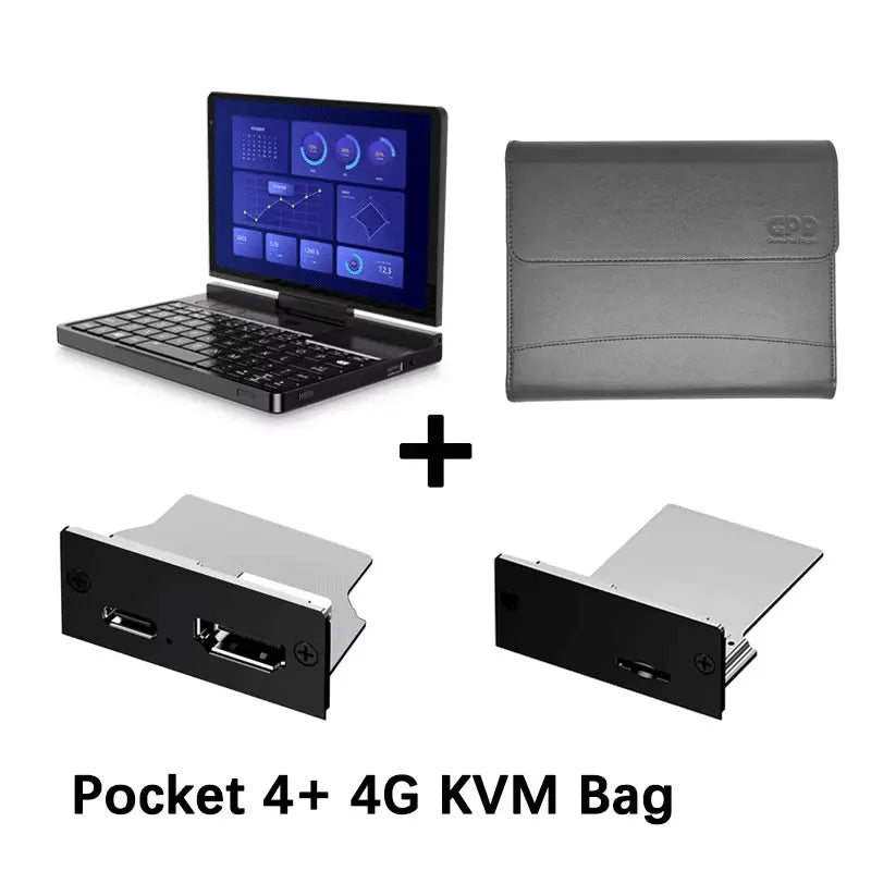 New 2025 version! GPD Pocket 4 8.8-inch AMD AI 9 HX 370 64GB RAM 2TB NVMe 2.5K resolution 144Hz refresh rate Gaming Mini Laptop