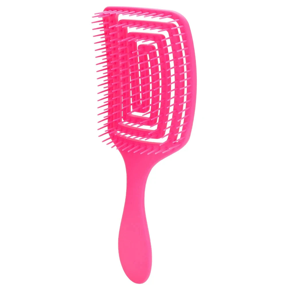 Hair Brush Hair Comb Detangling Hair Brush Bristle&Nylon Women Wet Massage Comb Curly Hairdressing Salon Styling Tools