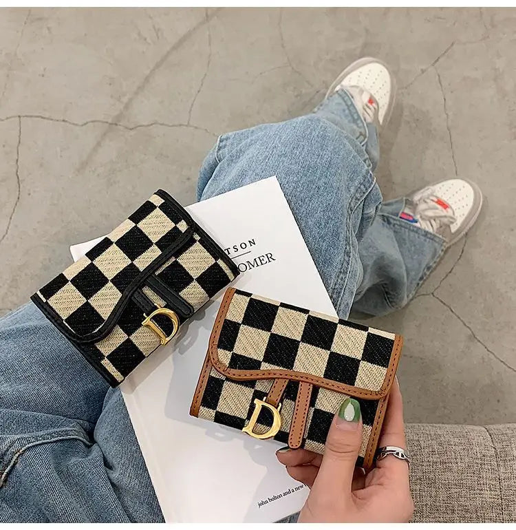 Card Bag Multi-card Position High Value Change Tide Autumn Winter Internet Celebrity Folding Organ Fashion Versatile Short Small