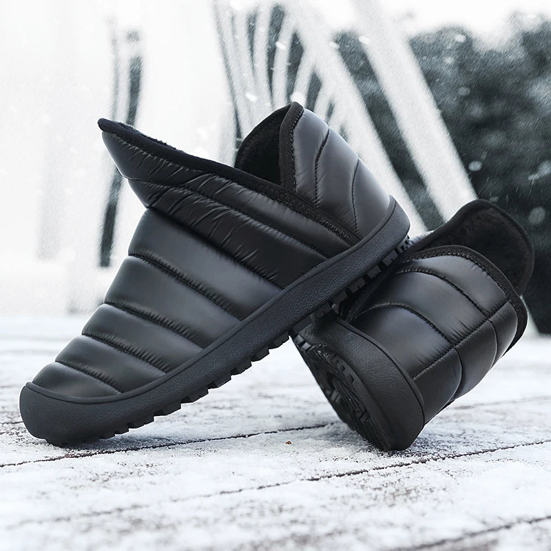 Winter Women Waterproof Snow Boots Lightweight Women Ankle Boots Sneakers Outdoor Sandproof Couple Warm Cotton Boot Botas Mujer