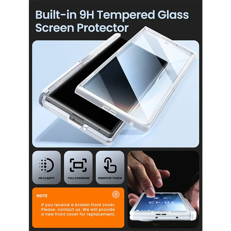 For Samsung Galaxy Z Fold 7 Case I-BLASON Cosmo Full Protective Hinge Protection Magnetic Case with MagSafe Stand & S Pen Holder