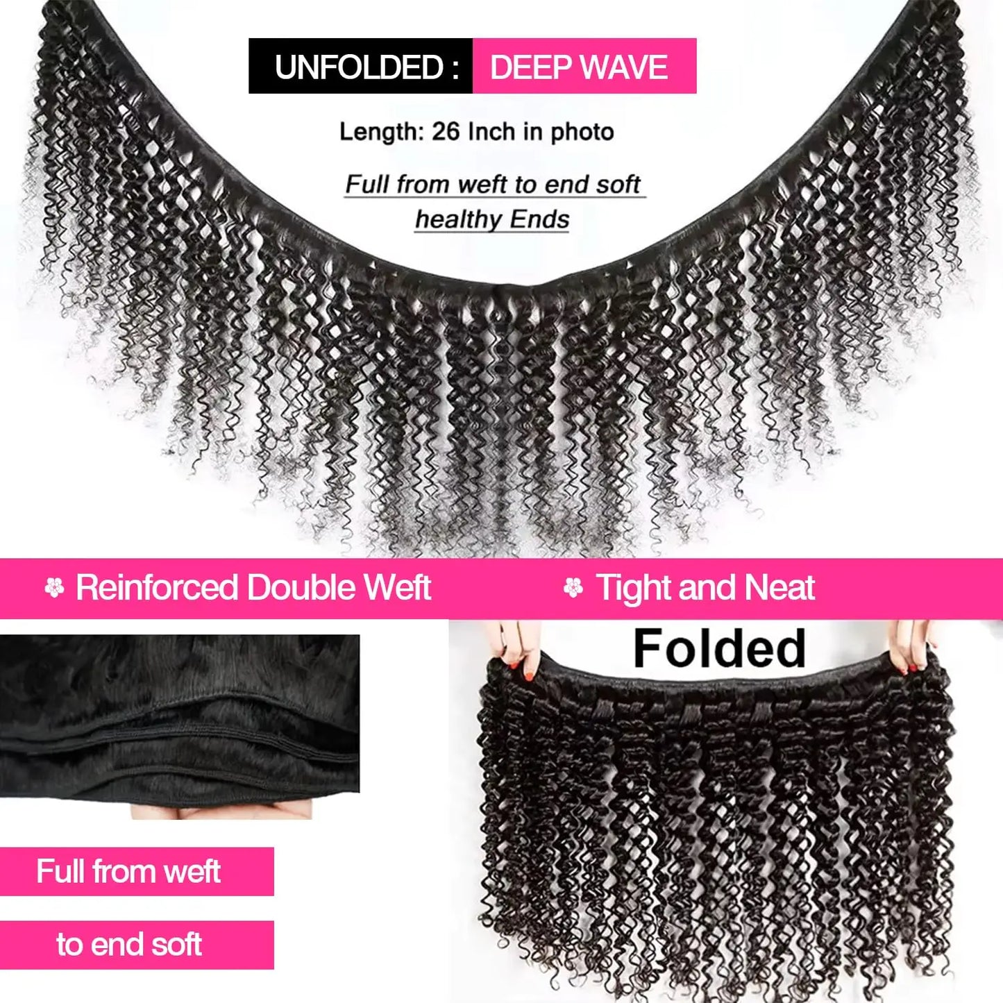 Burmese Curly Hair Bundles with Closure 4x4 Deep Wave Bundles Virgin Human Hair 100% Vietnamese Raw Human Hair Weave Extensions