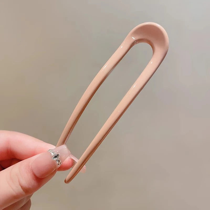 U - Shaped Hair Sticks Sleek Glossy Finish In Varied Chic Colors Touch of Style to Your Hair  Easy Elegant Updos or Casual Looks
