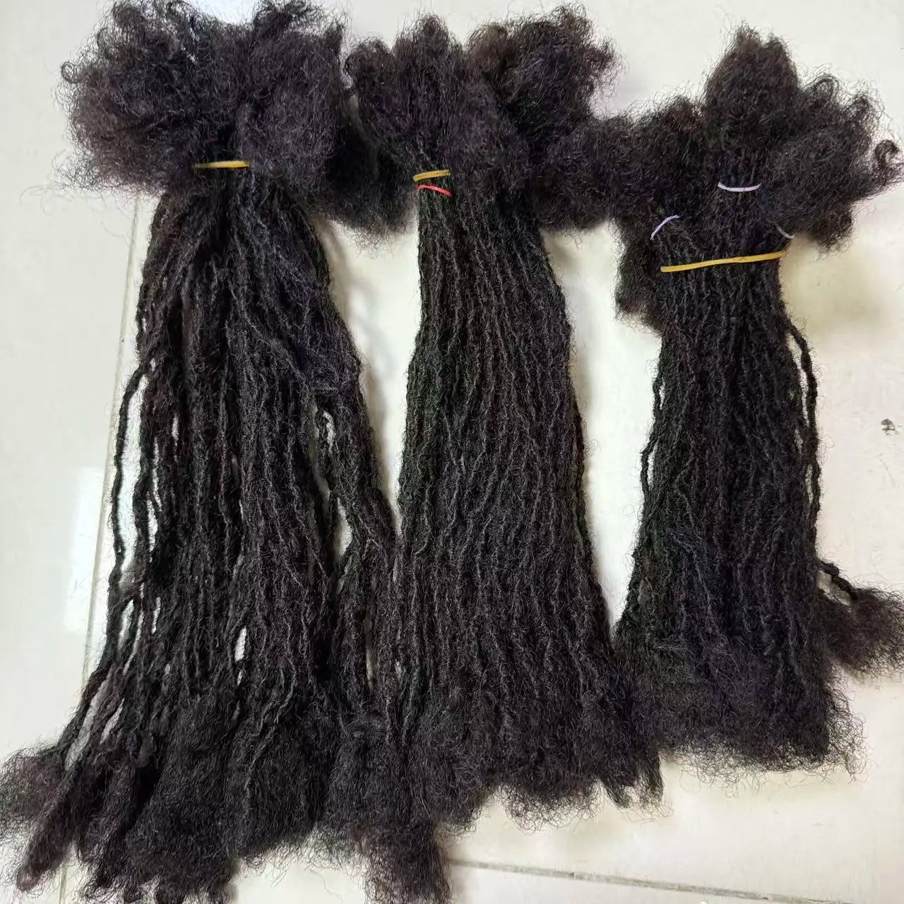 2mm Handmade Interlocking Sisterlocks 100% Real Human Hair Permanent Micro Locs Extensions Natural Looking Soft Dreadlock