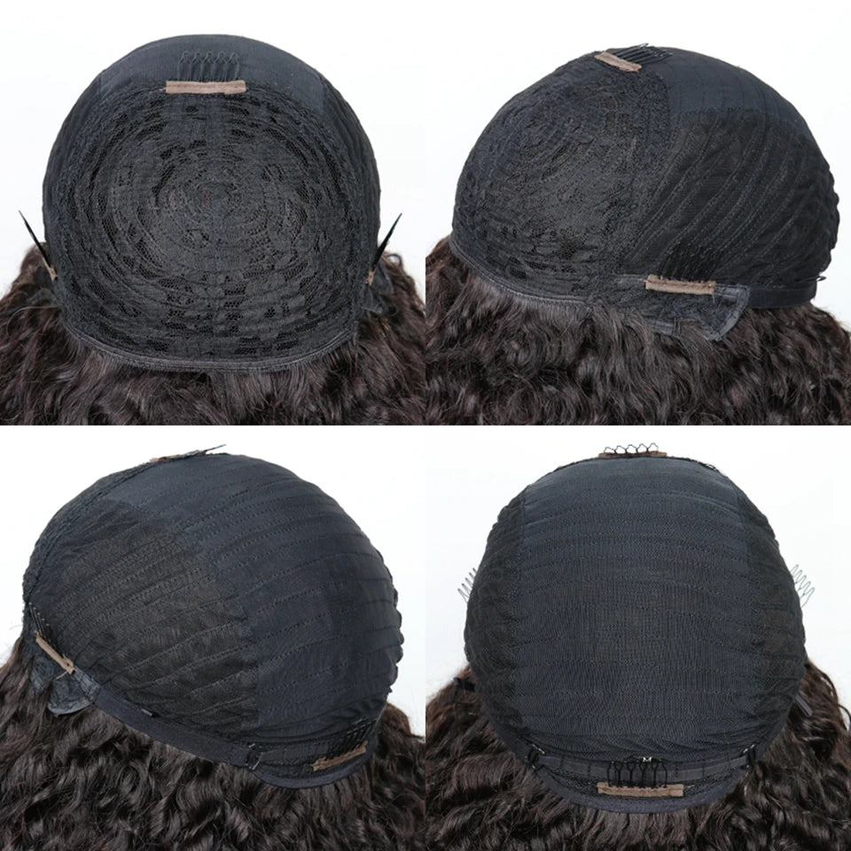 Short Pixie Cut Straight Human Hair Wig Remy Hair Human Hair Pixie Cut Wigs With Bangs Bob Wig Full Machine Made Wig Bob Wig