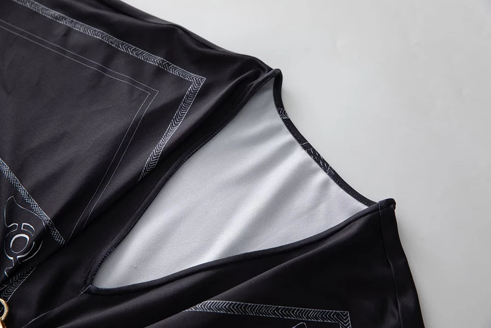 Women's Robes Sexy V Neck Batwing Sleeves Printed Loose Design Elegant Fashion Casul Long Dress Outerwear