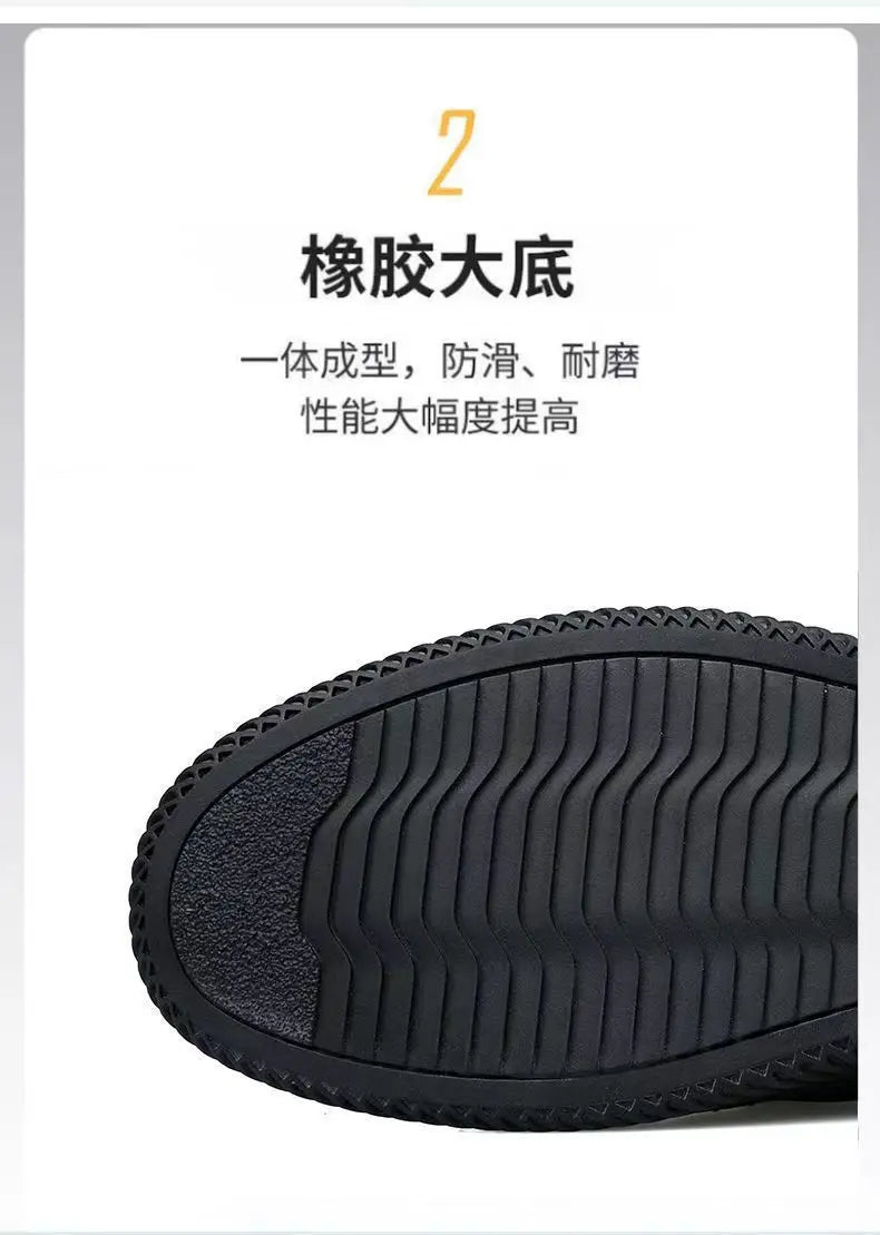 Mens PU Leather Loafers Non Slip Walking Flats Breathable Outdoor Slip on Casual Shoes for Male Work Office Driving Sneakers2