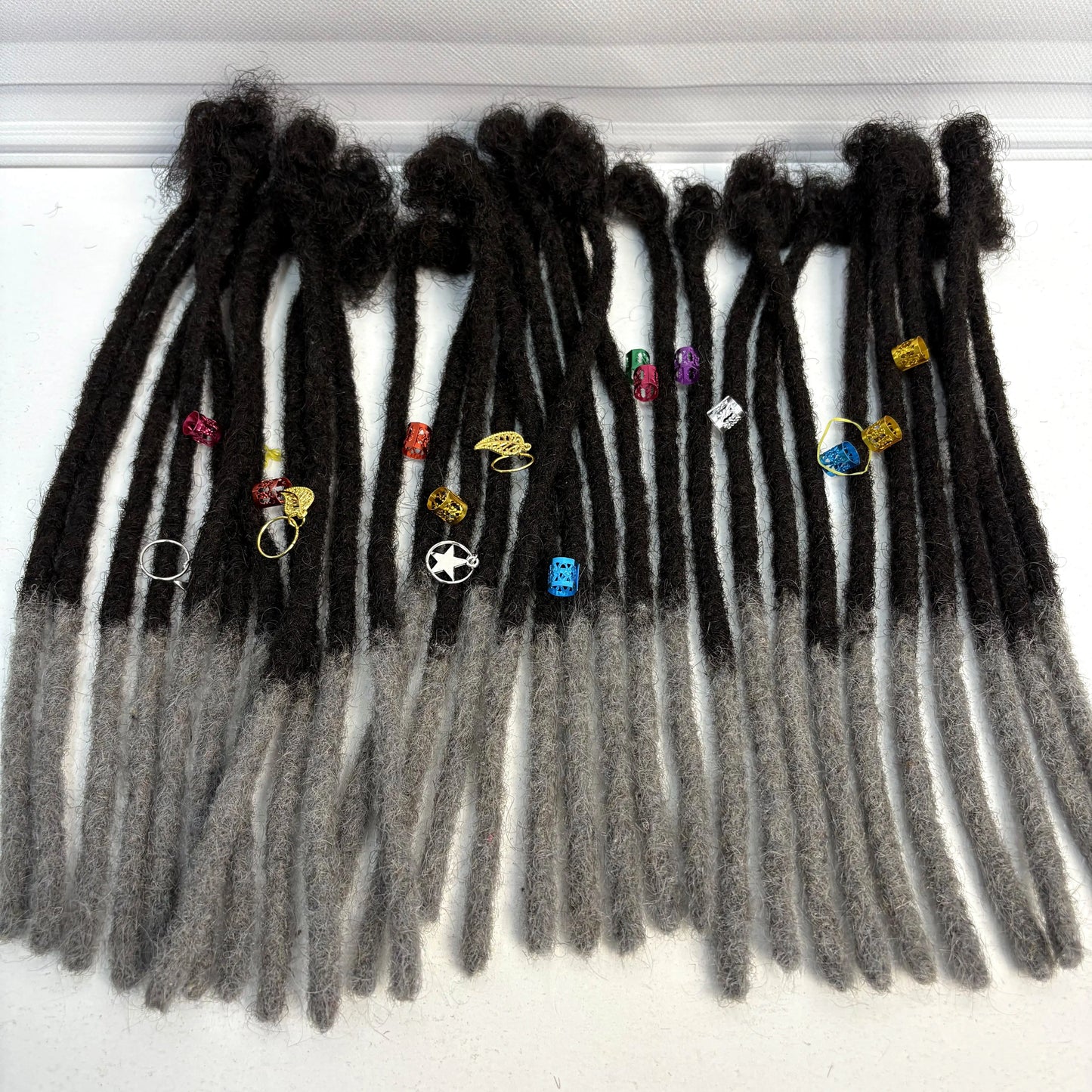 0.6cm Colored Loc Extension Human Hair 10 inch 50 Strands Full Handmade 100% Human Hair Loc Dreadlock Extensions for Men Women