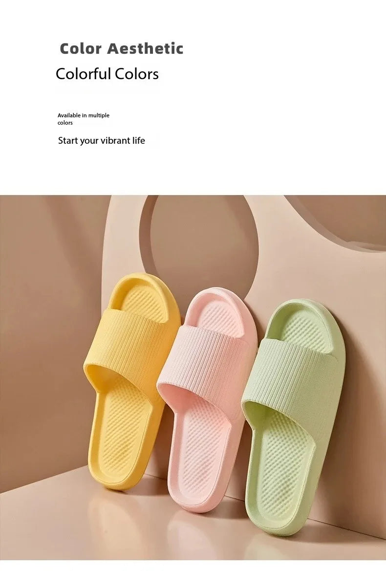 Soft Sole Massage Shower Shoes for Women Men Couples Waterproof Non-slip Home Leisure Fashion Bathroom Slippers