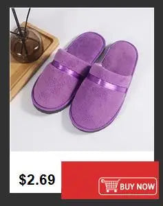 1 Pair Hotel Slippers Men Womens Top Quality Velvet Travel Disposable Cotton Home Hospitality Shoes Cheap SPA Guest Slides