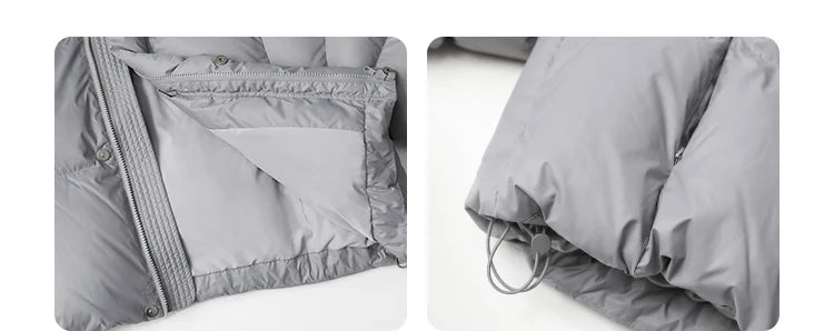 CHIC VEN Women Down Coats Loose Casual New Hooded 90 White Duck Down Female Down Jacket Autumn Winter 2025