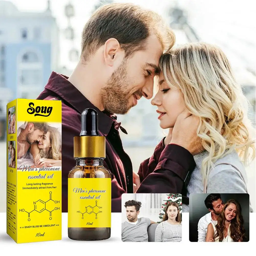 New Women Men Attraction Pheromone Essential Oil Perfume Fresh Elegant Long Lasting Fragrance Dating Pheromone Perfume 10ml