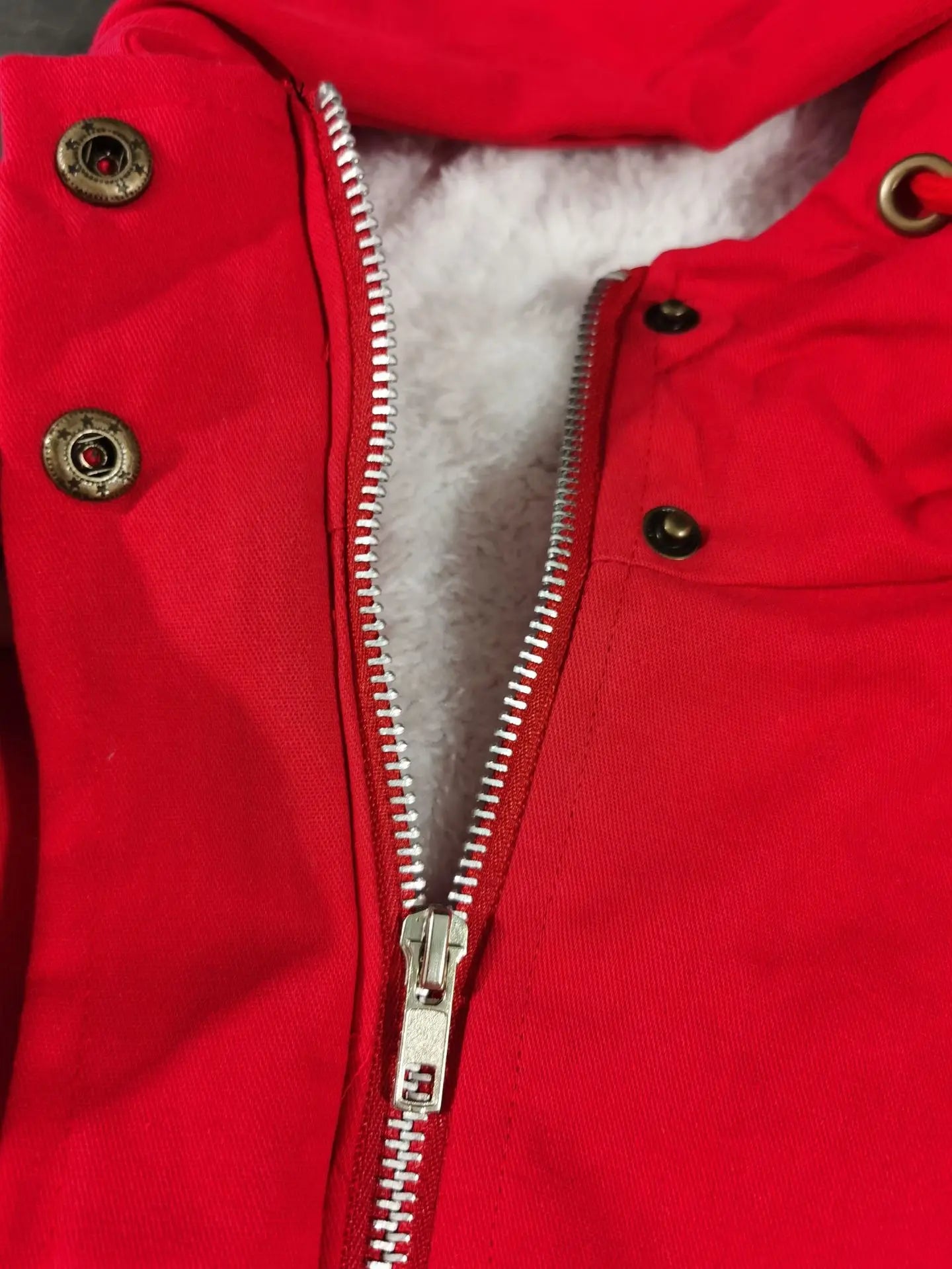 Women's Winter Jacket Warm Solid Plush Thickened Long Winter Coat Outdoor Hiking Hooded Casual Windproof Parka Coat Overcoat