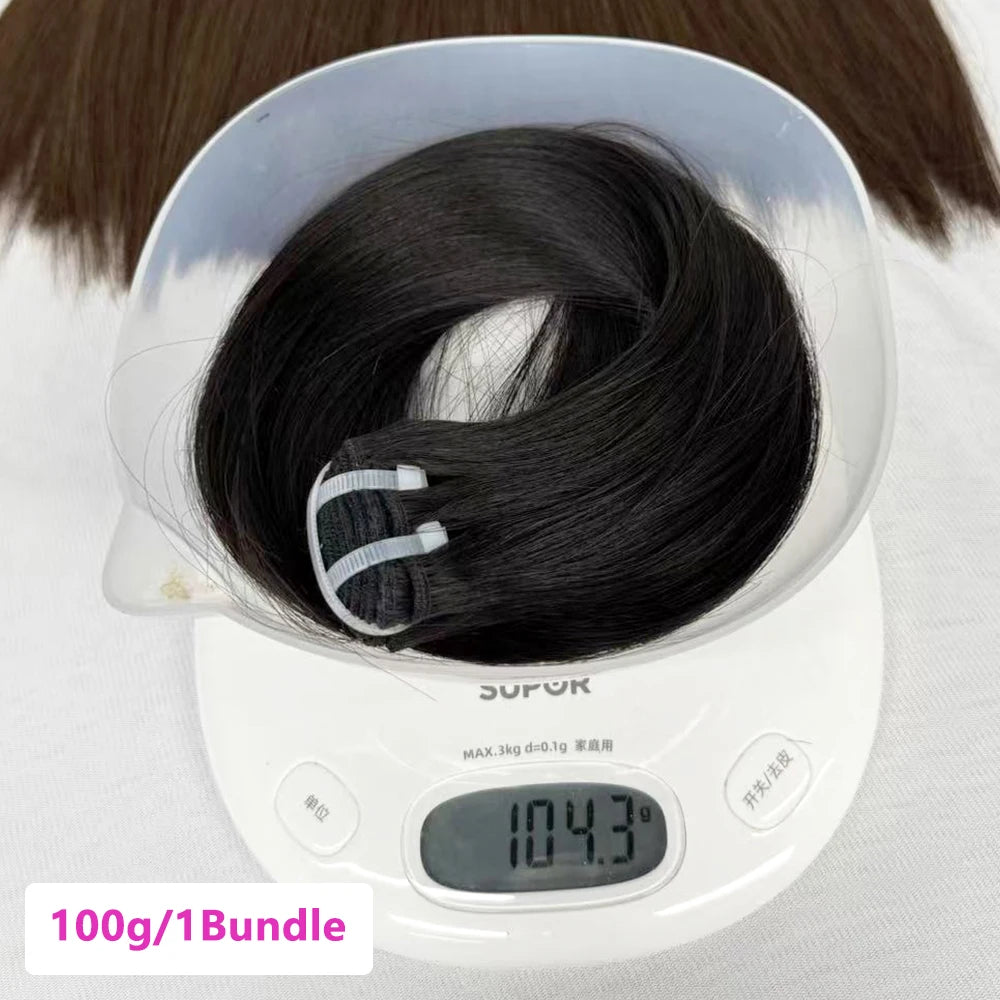 Bone Straight Bundles 16A Grade Double Drawn Vietnamese Human Hair Extensions Full Thick End Top Quality 100g/Bundle