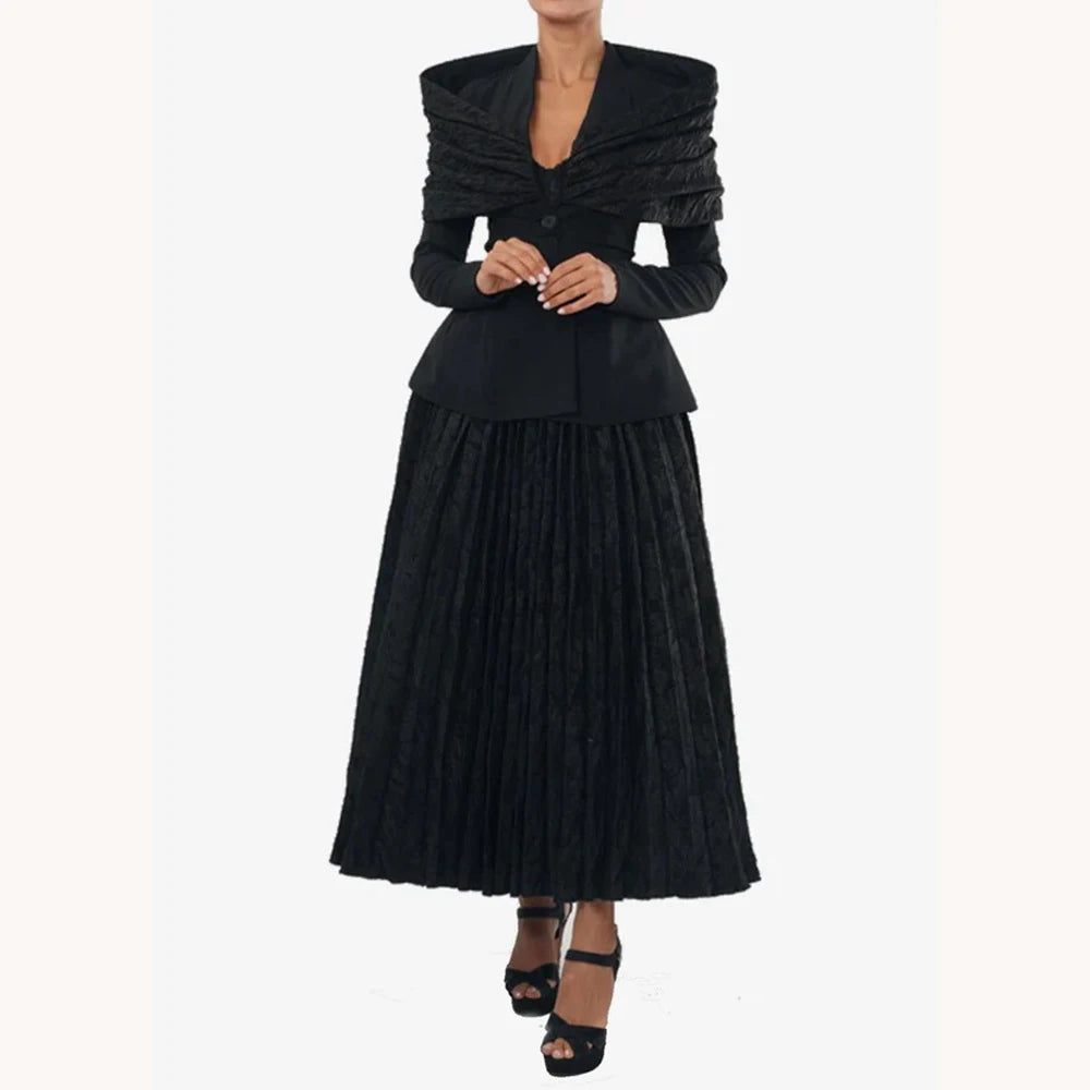 Customized Elegant Pleated Maxi Dress A-Line Evening Dresses Occasion Formal Exquisite High Quality Prom Party Gowns for Women