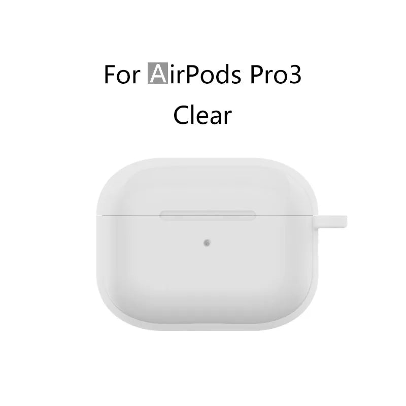 for AirPods Pro 3 Case Cover 2025 with Lanyard Soft Skin Silicone Protective Shockproof Case For AirPods Pro 3 Case Accessories