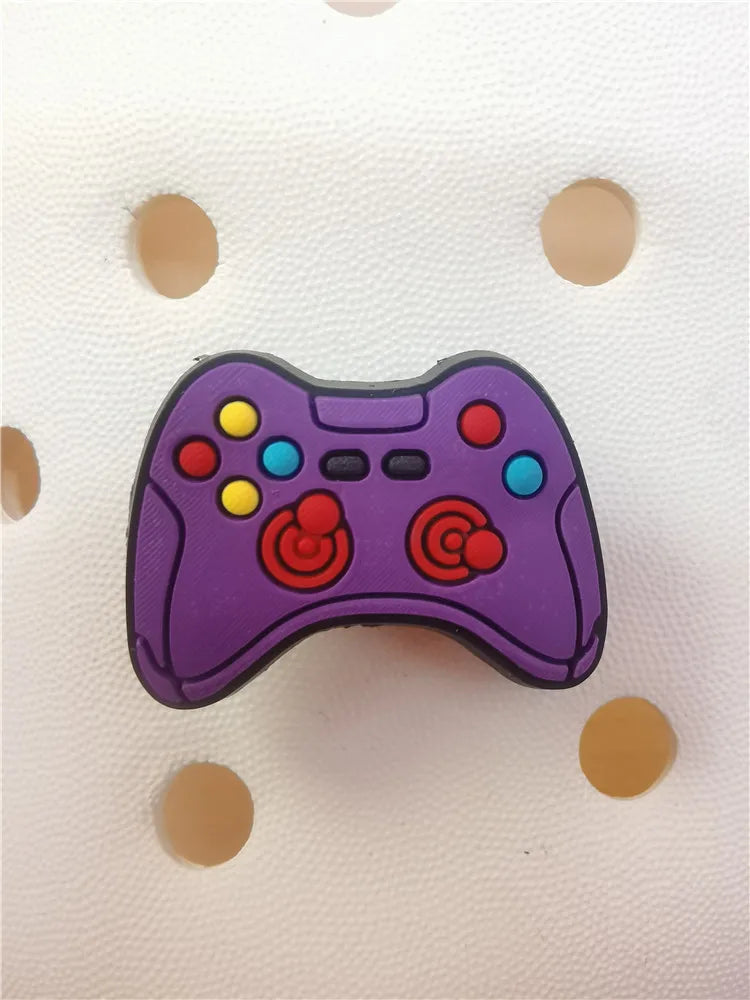 Game Style Shoe Charms Decorations Funny Pattern Buckle Accessories Clogs Charm Ornaments Adult Children Halloween Party Gifts