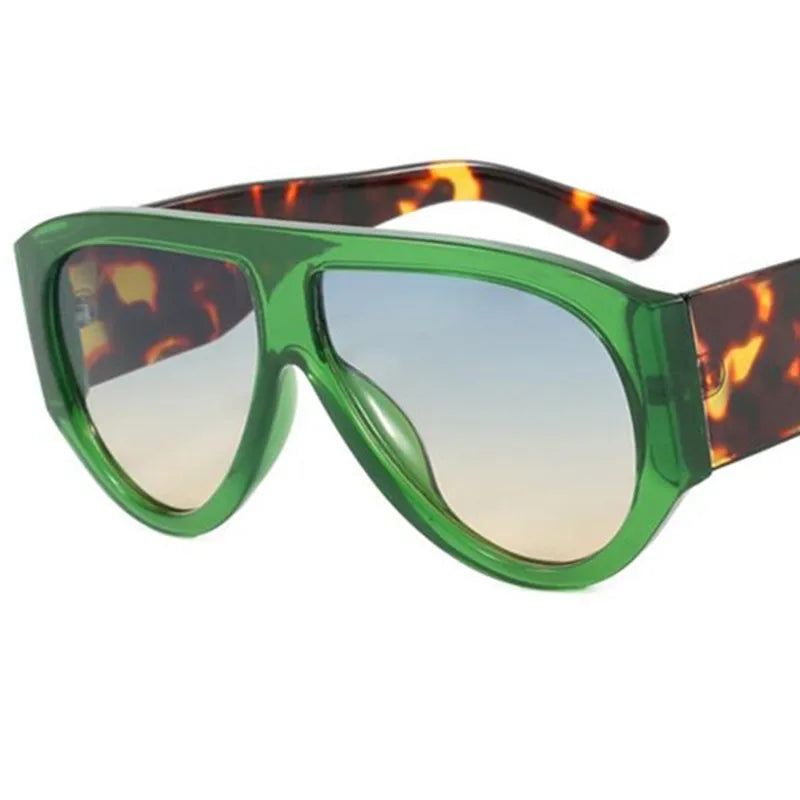 HOT Sun Glasses Unisex Anti-UV Spectacles Oversie Frame Eyeglasses Retro Ornamental Width Temples Sunglasses