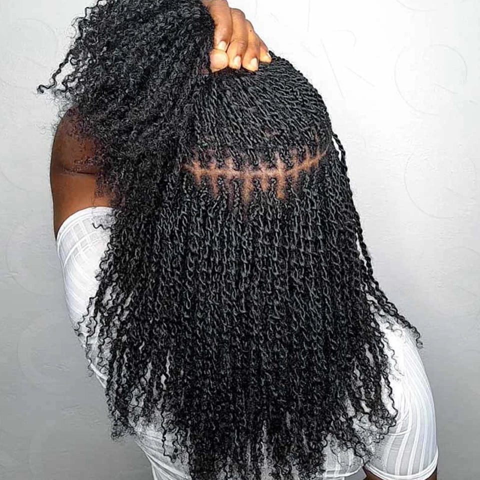 Afro Kinky Curly Bulk Human Hair For Braid Twists Curly Hair Extension Peruvian Hair for Dreadlock Extension Create Dreadlocks