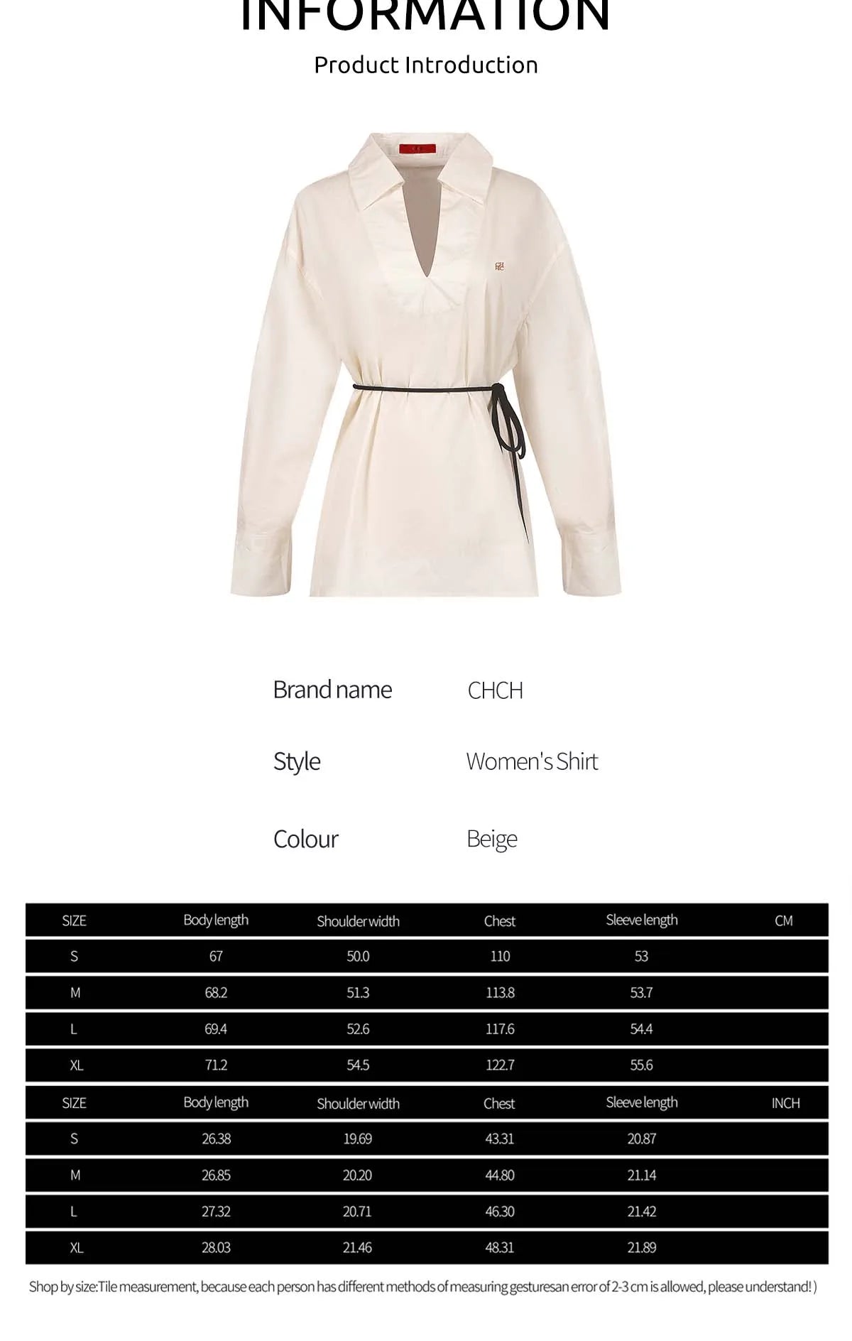 Women Shirts Elegant Soild Embroidery Casual Tops V Neck Long Sleeve Belt Decoration Loose Tops Fashion Office Ladies Shirts