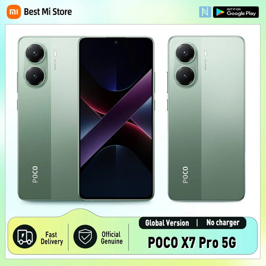 POCO X7 Pro 5G Global Version 256GB/512GB Dimensity 8400 Ultra 6.67" AMOLED Display, 120Hz, 50MP, 6000mAh, NFC, IP68, No Charger