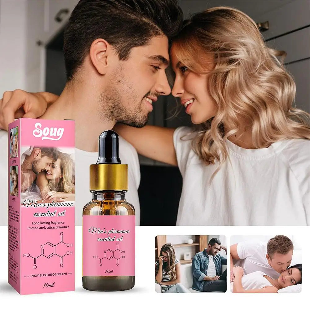 New Women Men Attraction Pheromone Essential Oil Perfume Fresh Elegant Long Lasting Fragrance Dating Pheromone Perfume 10ml