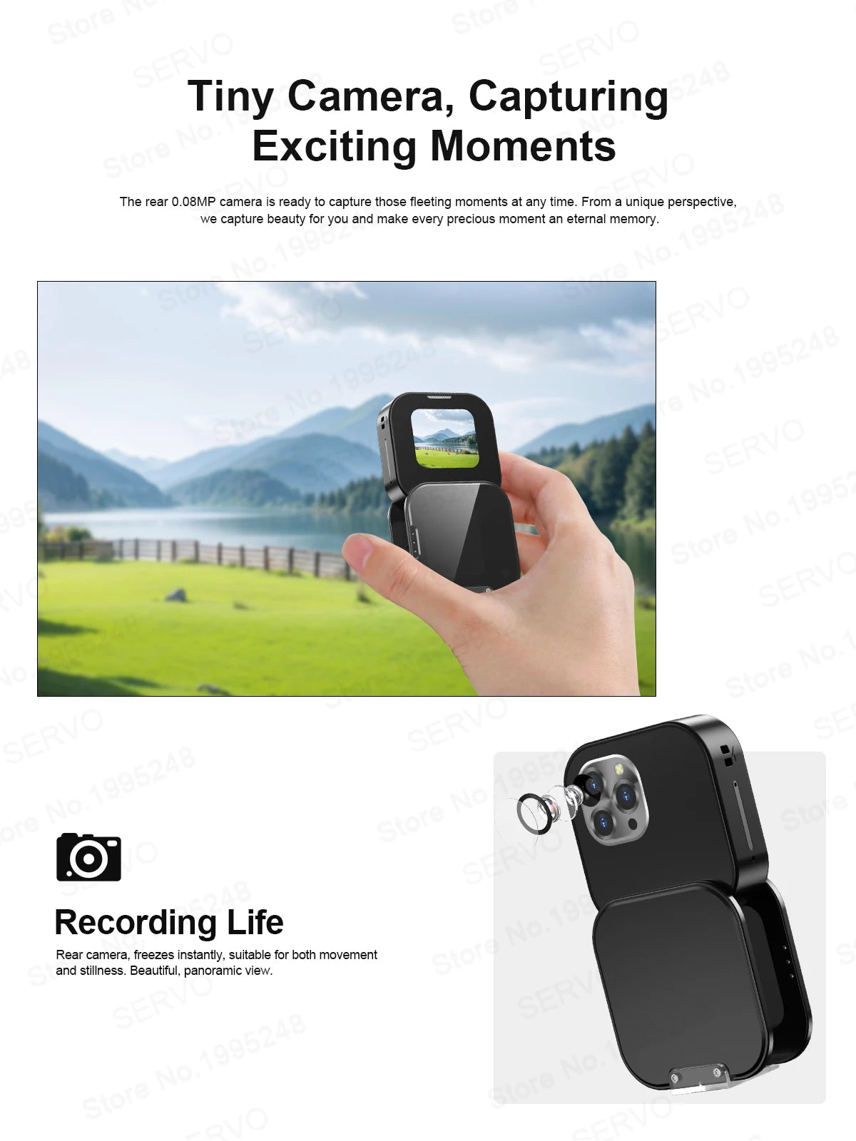 NEW Upgrade SERVO i19 Rotate Touch Screen Phone Dual SIM Bluetooth Dial Sync Music Magic Voice Torch 1.69 Inch 2G Mini Cellphone