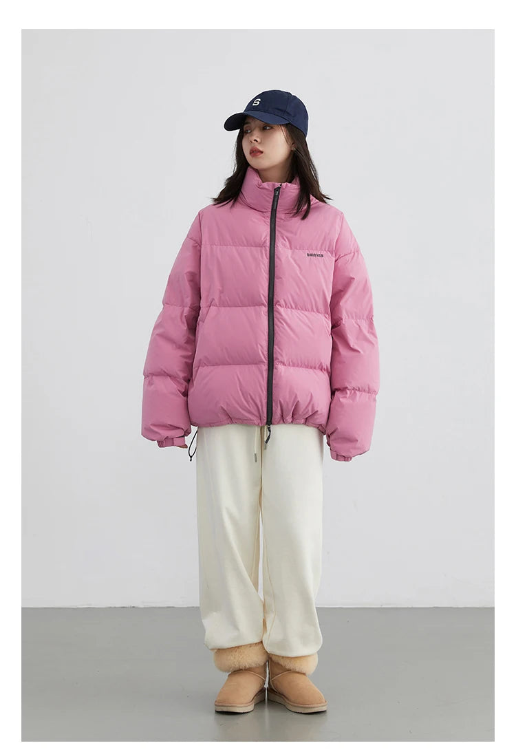 CHIC VEN Women Down Coats Solid 90 White Duck Down Stand Collar Female Down Jacket Warm Ladies Overcoat Autumn Winter 2024