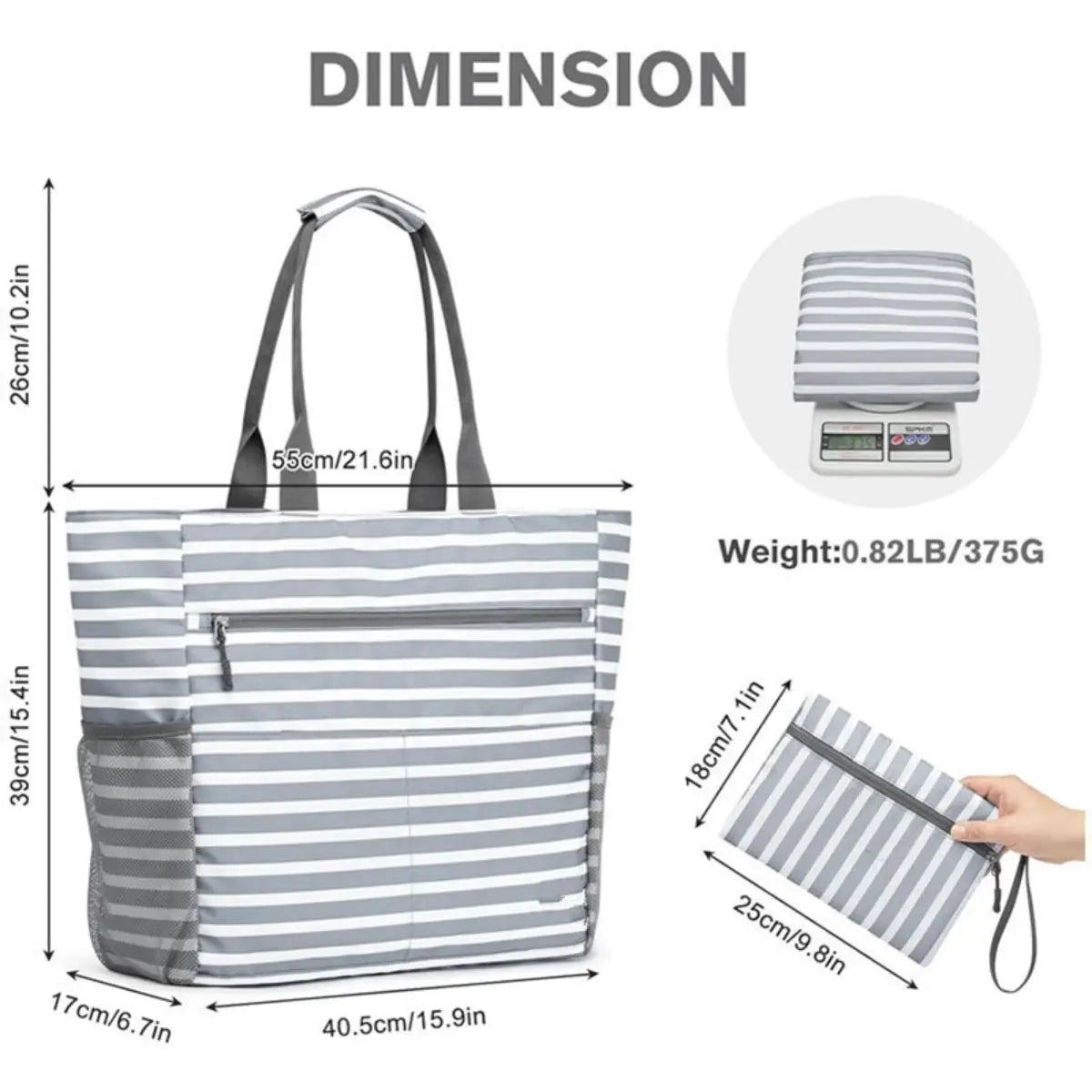 Beach Bags Waterproof with Bag for Family Vacation Essentials Toys