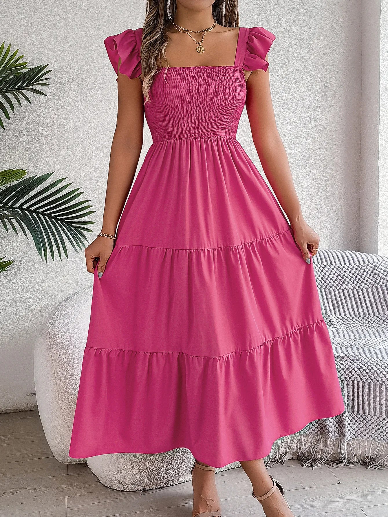 Women's Maxi Dress Fashionable Elegant Summer Rose Red Lace Up Long Dresses Sexy Party Evening Dress Ro Abendkleider Vestidos