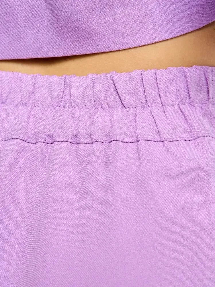 Women's Clothing 2025 Autumn New Fashion Casual Short Small Suit Slim Fit Trousers Women's Suit Костюм Женский Летний