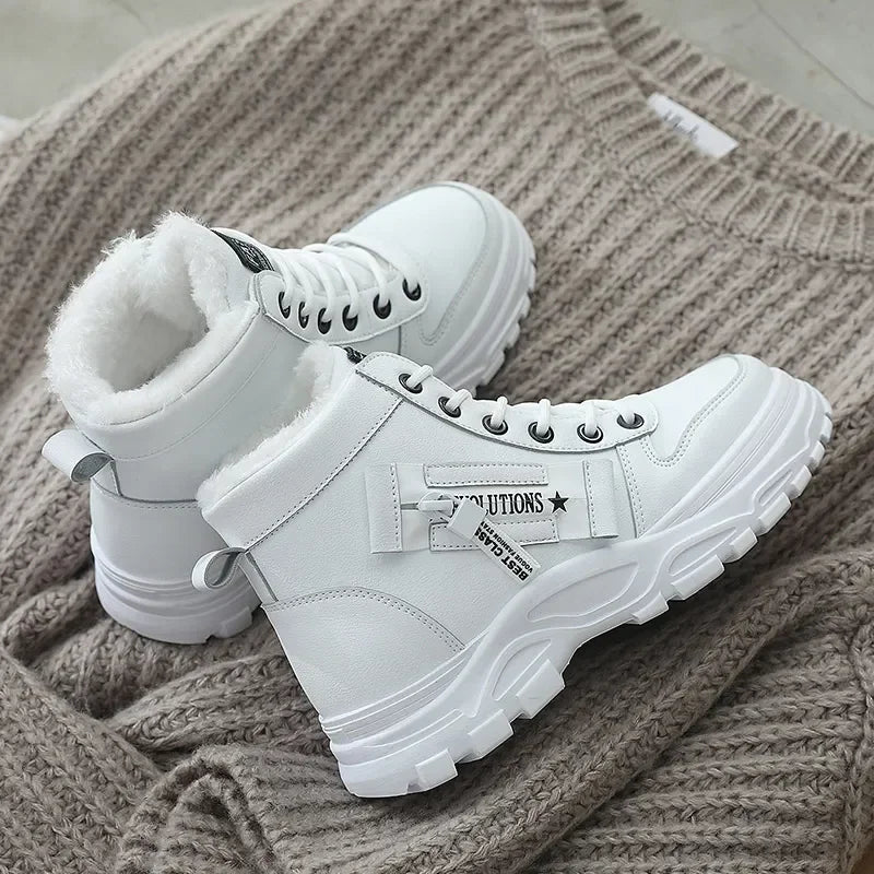 Winter Snow Boots for Women Casual High-top Shoes Warm Womens Sneakers Platform Ankle Boots Zapatillas De Mujer  Tenis De Mujer