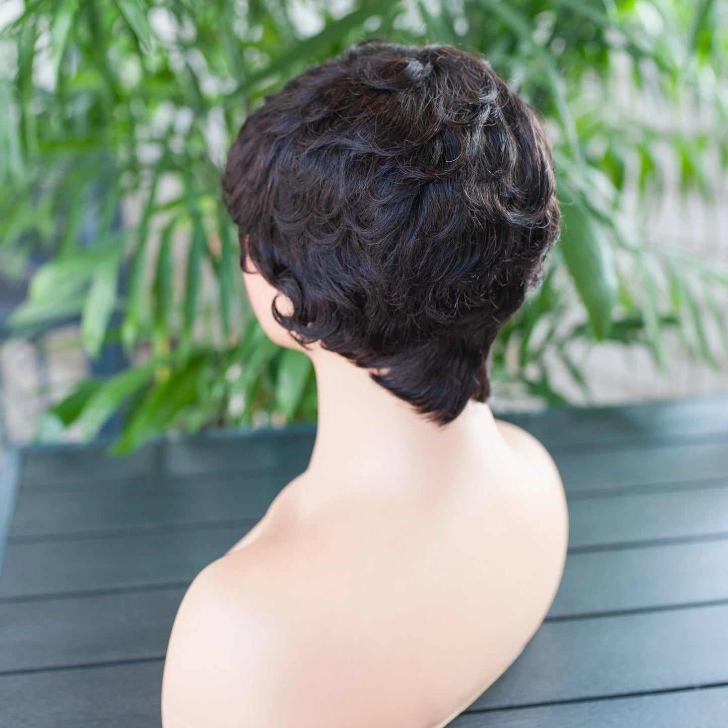 150% Density Short Pixie Cut Wigs Human Hair Wigs Full Machine Made 100% Brazilian Remy Fumi Hair Wig Bob Wigs for Black Women