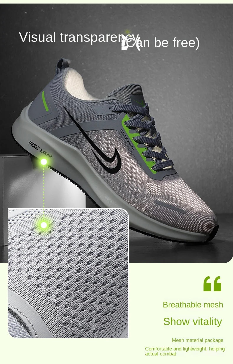 Men's Shoes 2025 New Summer Breathable Mesh Casual Sports Shoes Men's Trendyy Versatile Work Running Shoes