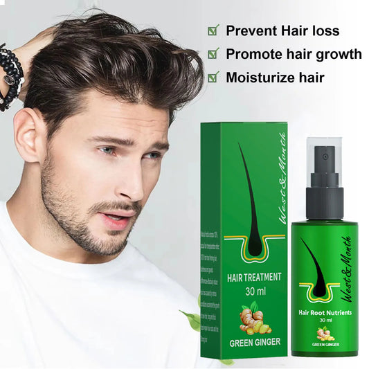 Hair Growth Spray for Baldness Hair Loss Repair Damaged Scalp Serum Liquid Thickening Hair Root Treatment Longer Healthier Hair