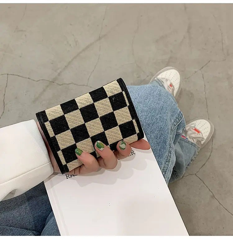 Card Bag Multi-card Position High Value Change Tide Autumn Winter Internet Celebrity Folding Organ Fashion Versatile Short Small