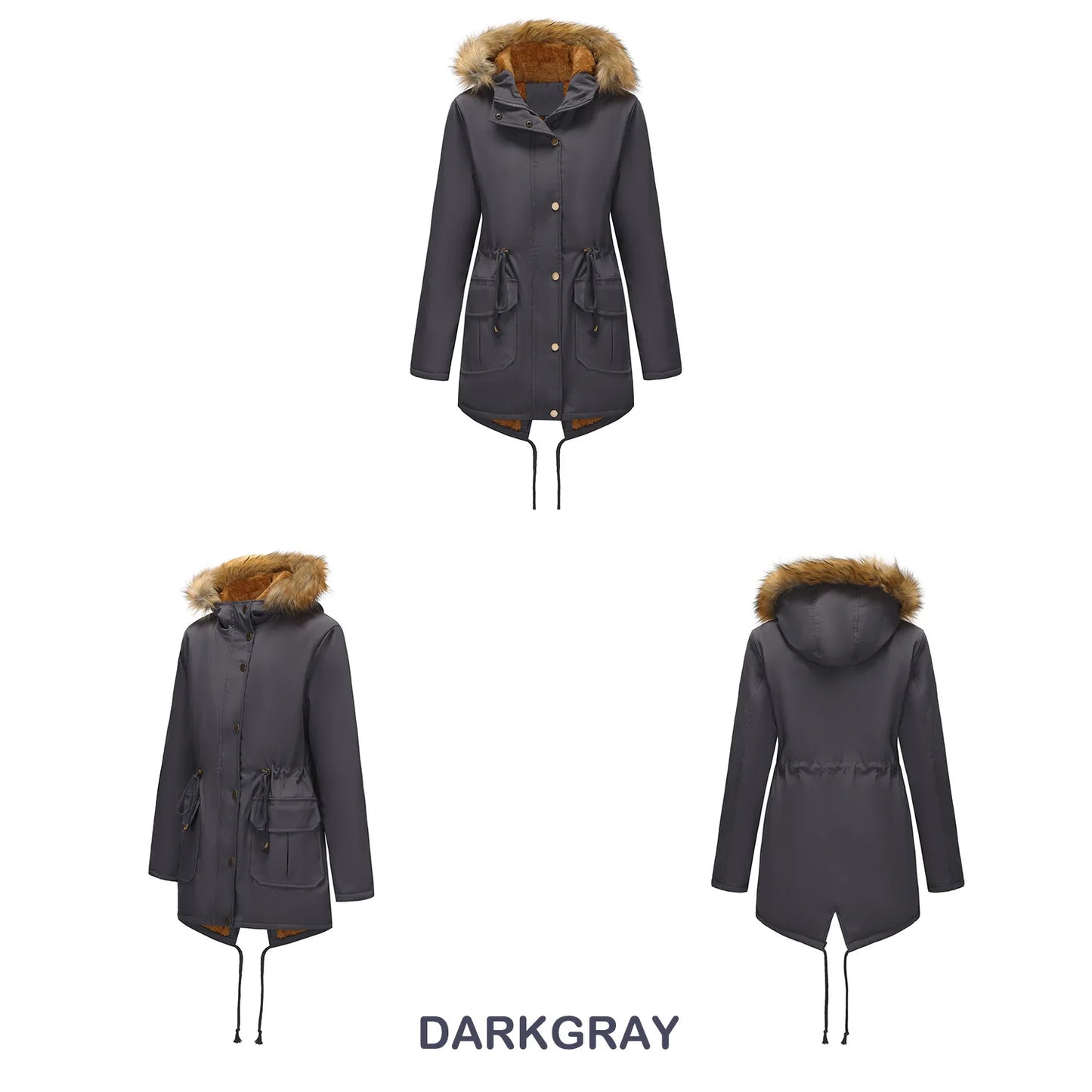 Canada Winter Women's Jacket Coat Parkas Winter Clothes Woman White Goose Down Jacket Fur Hooded Cotton-padded jacket XSYHXY253