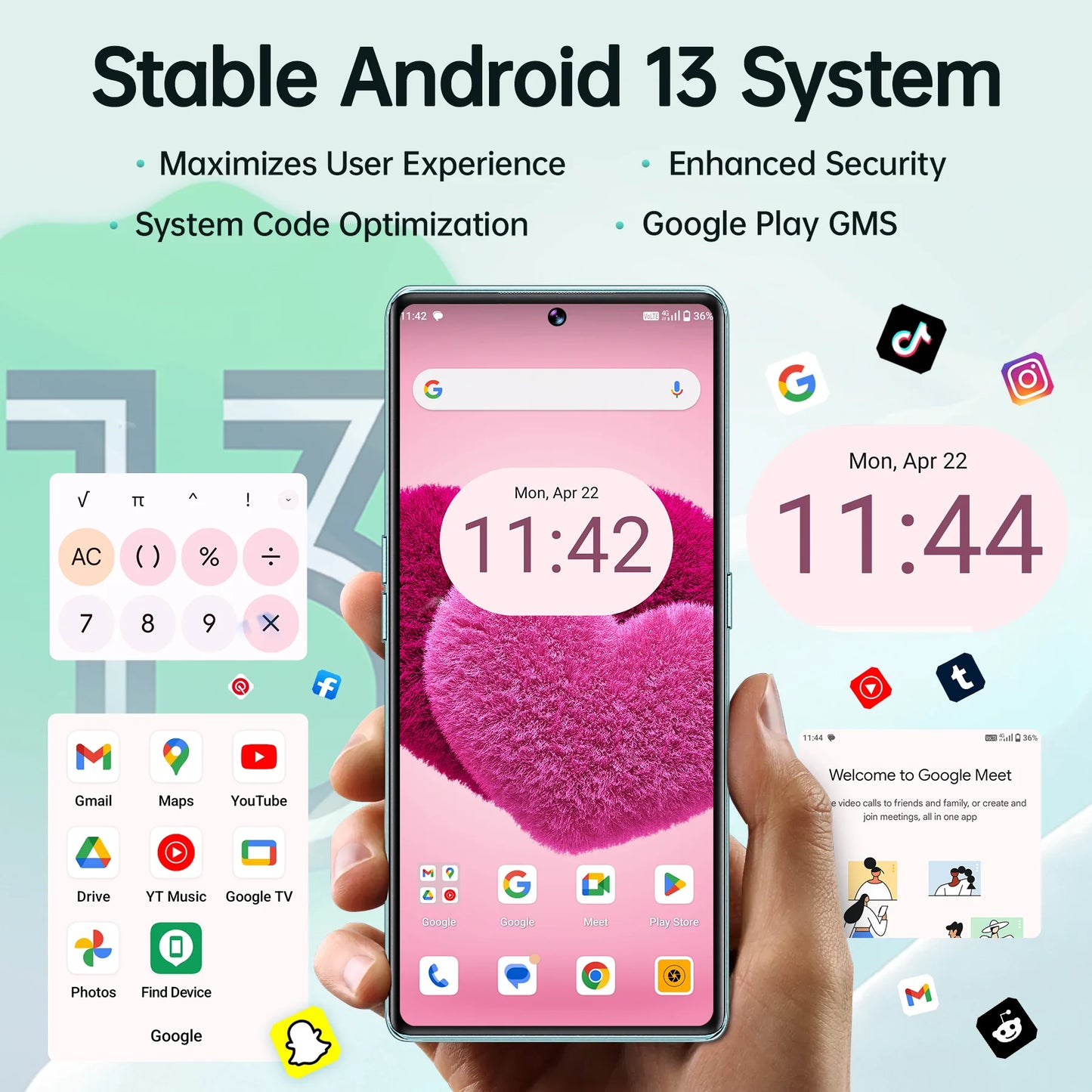 CUBOT HAFURY Meet Unlocked Smartphone-Helio G99,24(12+12)+256GB,6.67"-120Hz,100MP+32MP,Android13,5100mAh/33W,Dual SIM 4G/NFC/GPS