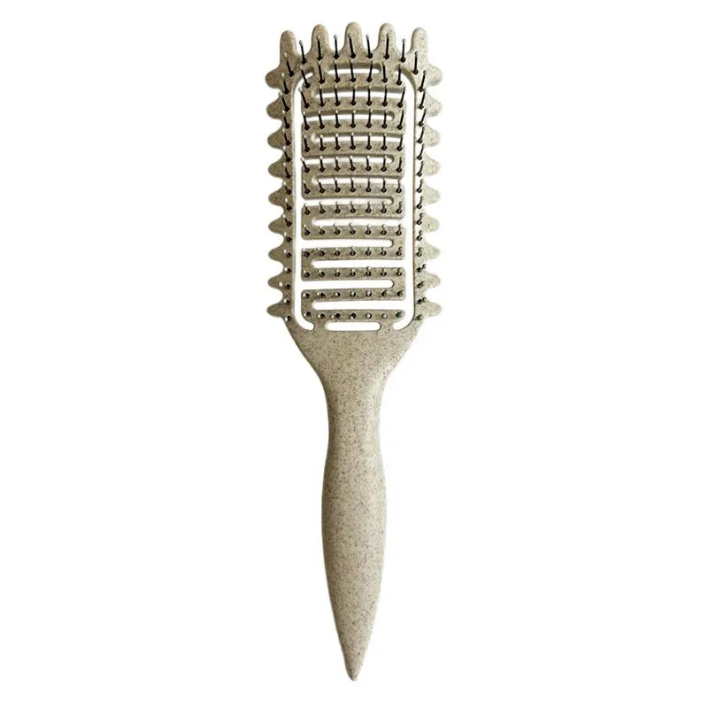 Curl Define Styling Brush Hollow Out Detangling Hair Brush Tangled Wet Curly Hair Comb Shaping Curls Barber Hairdressing Tools