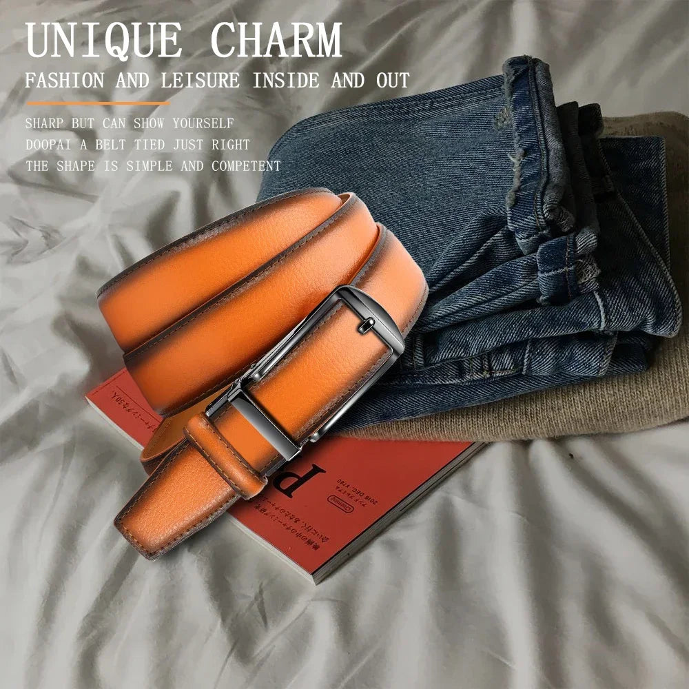 Mens Belts Metal Automatic Buckle Famous Brand Belt Men Quality Genuine Luxury Leather Belt for Men Famous Brand Belt Wome