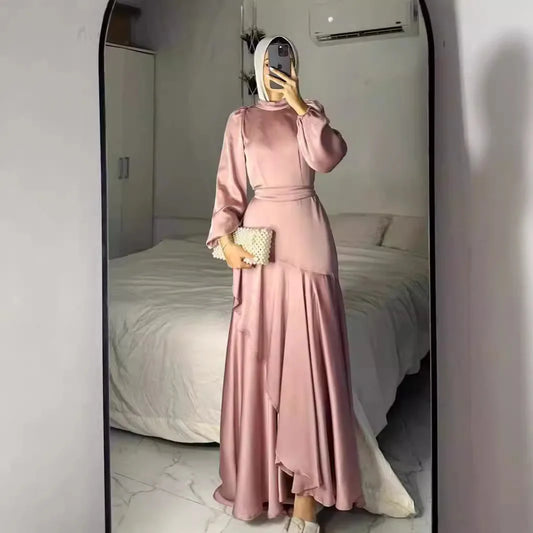 Muslim Maxi Dresses for Women Party Abaya Jalabiya Eid Ramadan Vestidos Morocco Dubai Abayas Kaftan Islam Arab Long Robe 2025