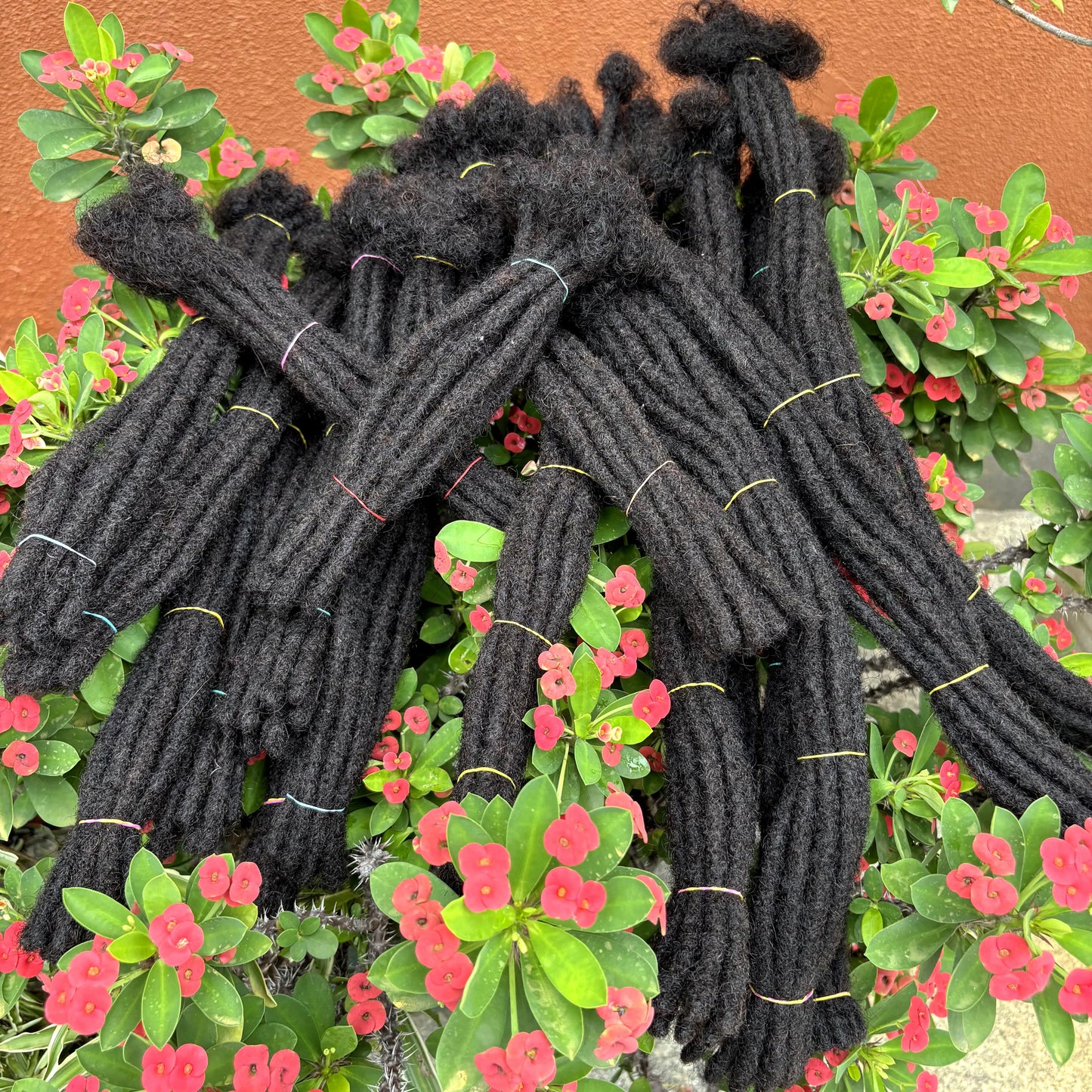 50 Strands 8-14inch Natural Loc Extension Human Hair with Curly Ends  100% Human Hair Loc Dreadlock Extension for Men Women Kids