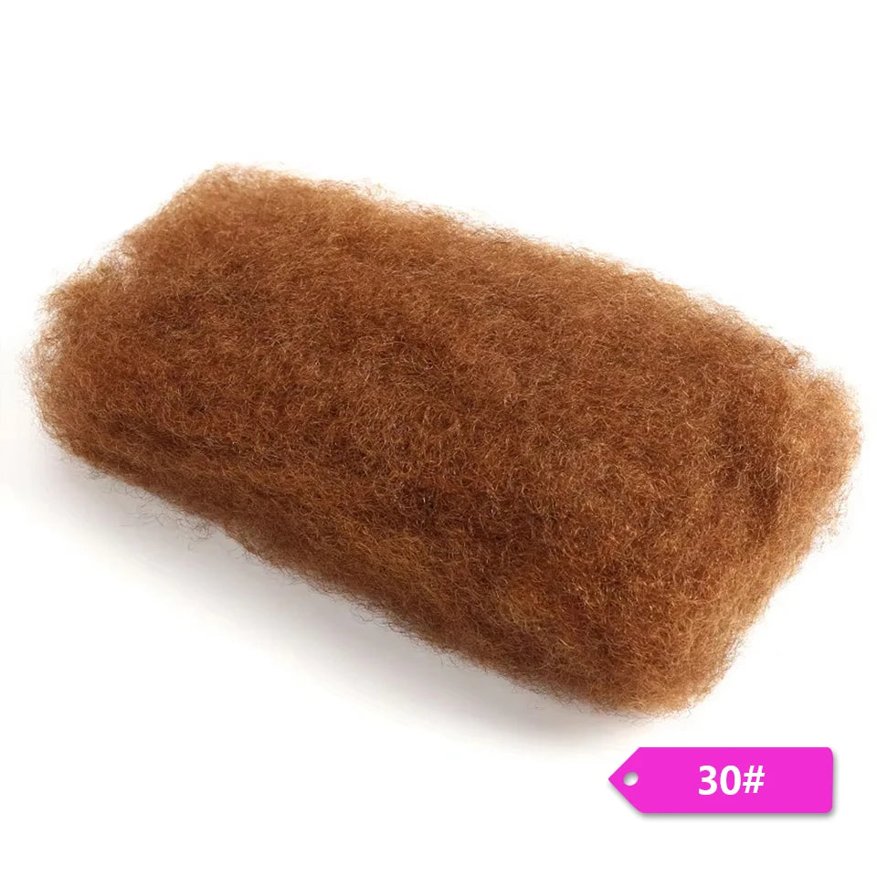 Afro Curly Bulk Human Hair Kinky Twist Crochet Braiding Hair 100% Human Hair Bundles Virgin Dreadlock Braids Hair Color 4# 30#