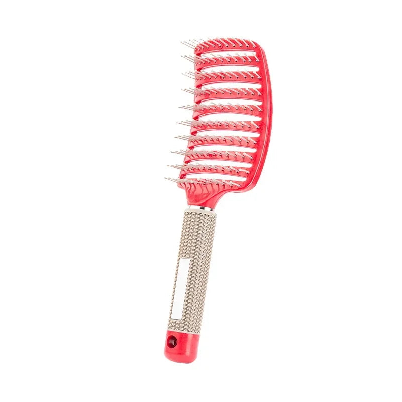 Hair Brush Scalp Massage Comb Hairbrush Bristle&Nylon Women Wet Curly Detangle Hair Brush for Salon Hairdressing Styling Tools