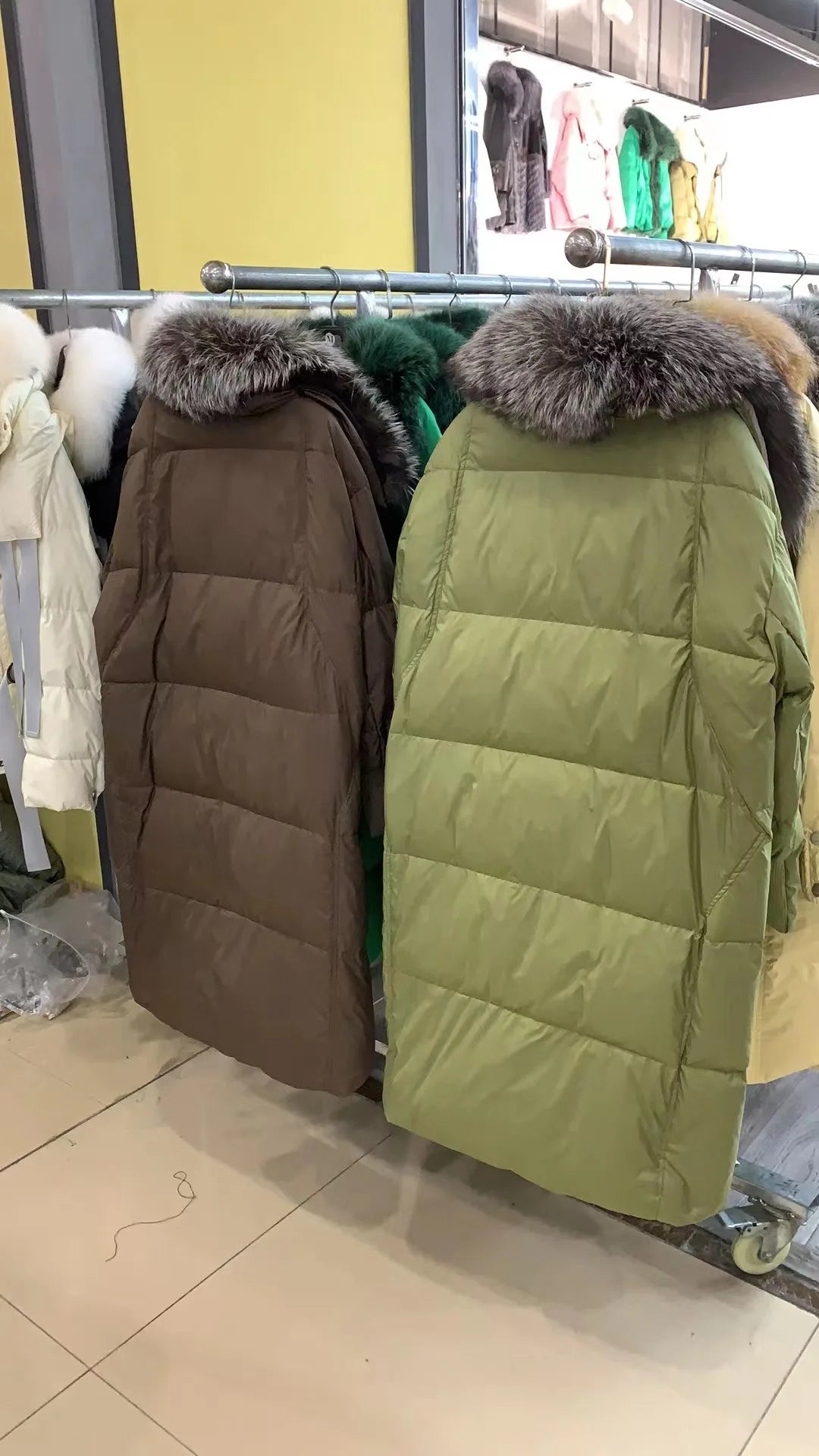 2025 New Winter Women Warm Coat 90% Goose Down Jacket Long Real Fox Fur Collar Thick Luxury Outerwear Female Coat Streetwear