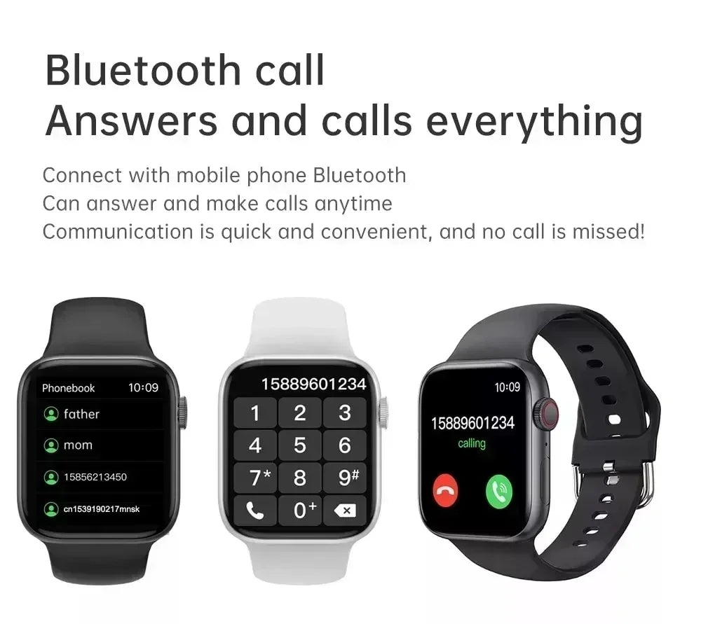 2025 New Answer Call Sport Fitness Smart Watch Tracker Custom Dial Smartwatch Men Women Gift For Any Phone PK IWO 27 X8 T500