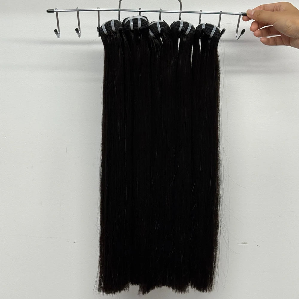 Bone Straight Bundles 16A Grade Double Drawn Vietnamese Human Hair Extensions Full Thick End Top Quality 100g/Bundle